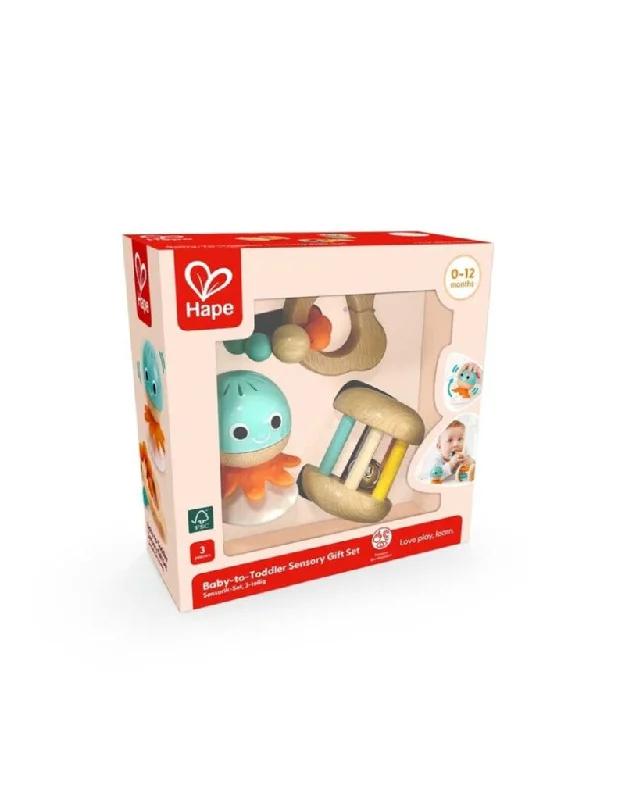 Hape Baby To Toddler Sensory Gift Set