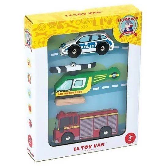 Le Toy Van Emergency Vehicles Set