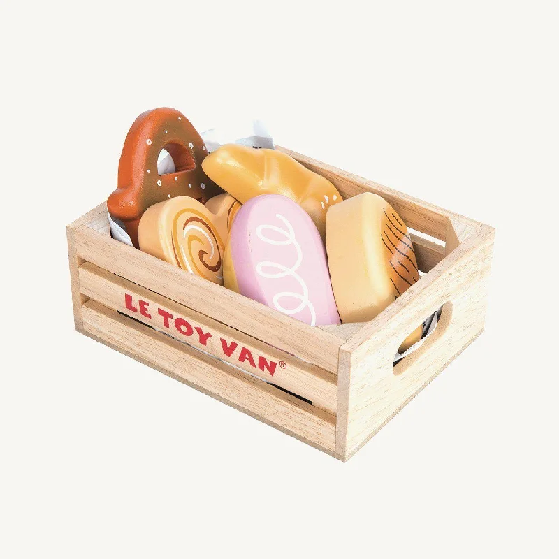 Le Toy Van - Honeybee Market Wooden Baker's Basket Crate