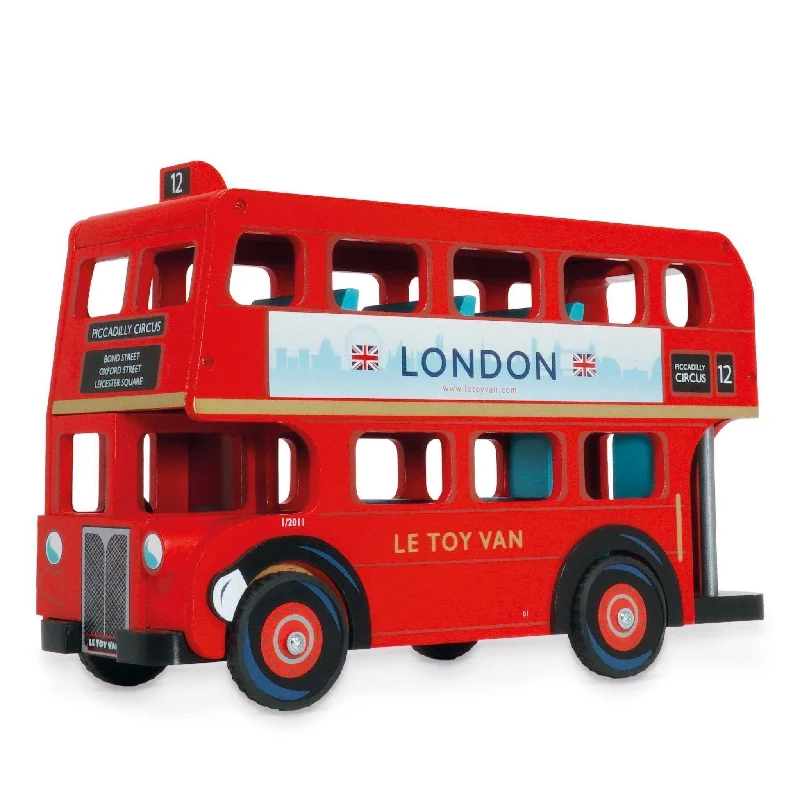 Le Toy Van Wooden London Red Bus in Gift Box