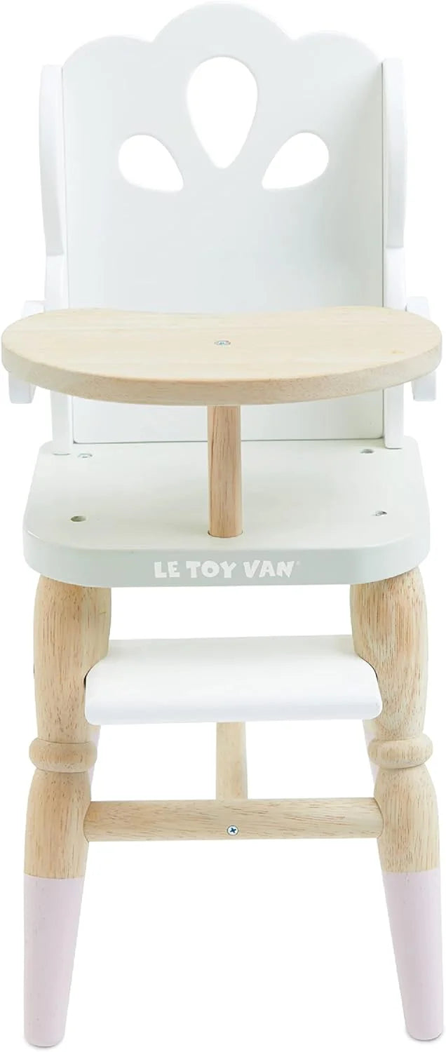 Le Toy Van TV601 Educational Wooden Toy Role Play Beautiful Doll High Chair