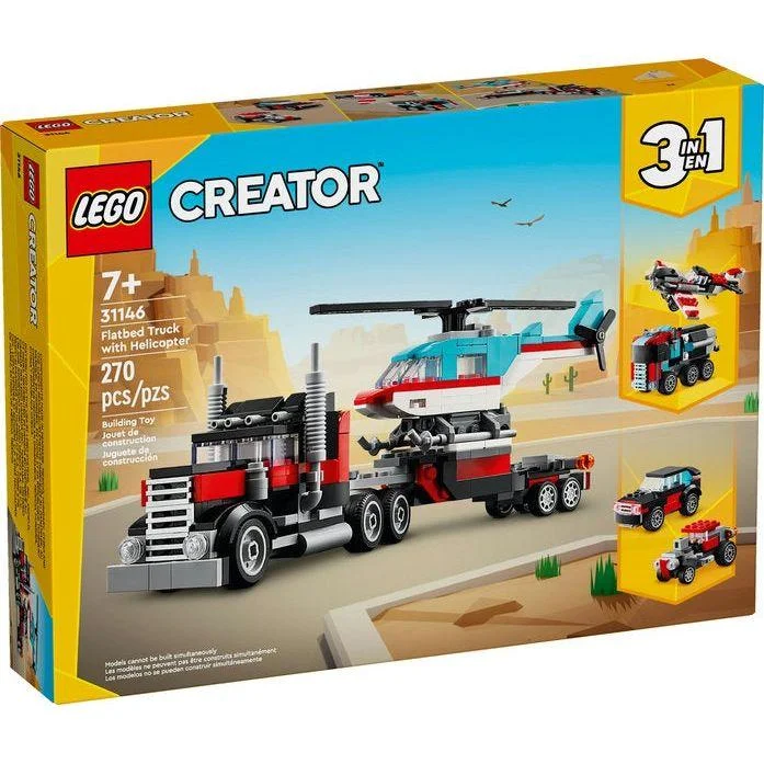 LEGO Creator Flatbed Truck with Helicopter