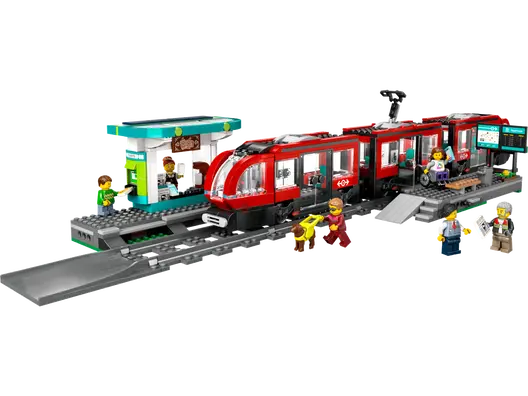 LEGO 60423 City Downtown Streetcar And Station