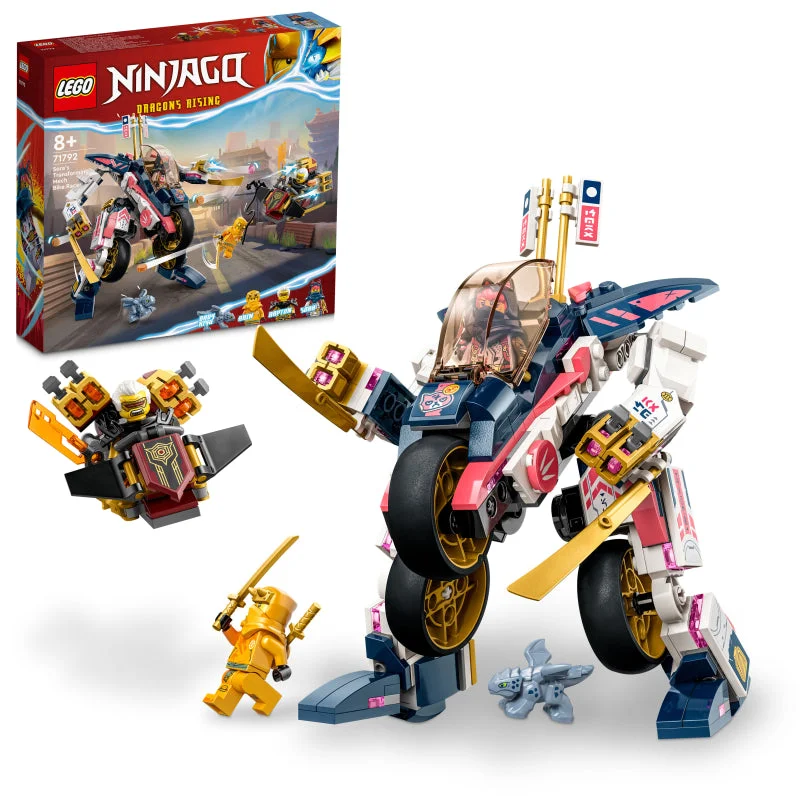 Inspiring creativity and innovation LEGOLEGO 71792 Ninjago Sora's Transforming Mech Bike Racer