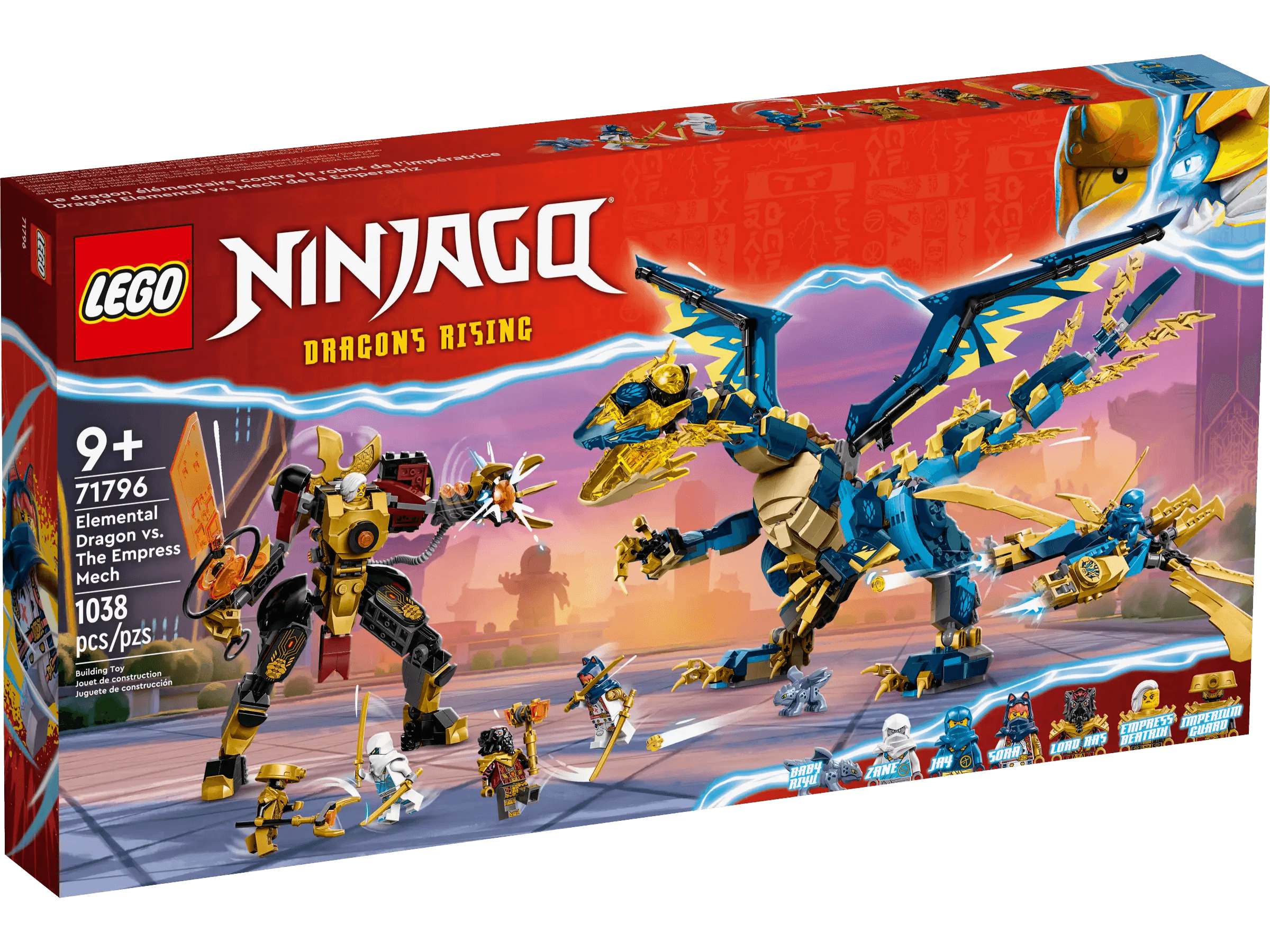 LEGO 71796 Ninjago Elemental Dragon vs. The Empress Mech