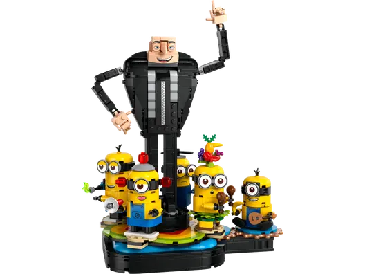 LEGO 75582 Despicable Me 4 Brick-Built Gru And Minions