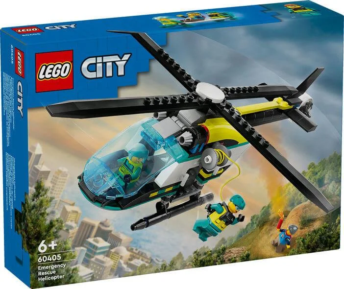 Stress-relieving LEGO buildingLego City 60405 Emergency Rescue Helicopter