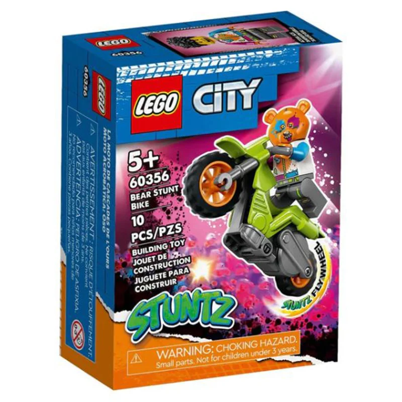 Engagement-boosting LEGO activitiesLEGO® City Bear Stunt Bike Building Set 60356