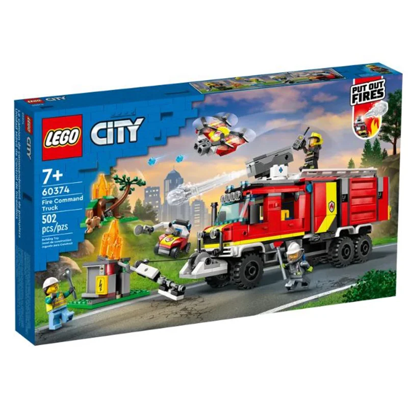 Timeless and classic LEGO toysLEGO® City Fire Command Truck Building Set 60374