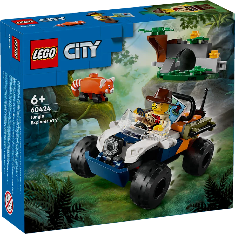 Stimulating and engaging LEGO playLEGO City Jungle Explorer ATV Red Panda Mission 60424