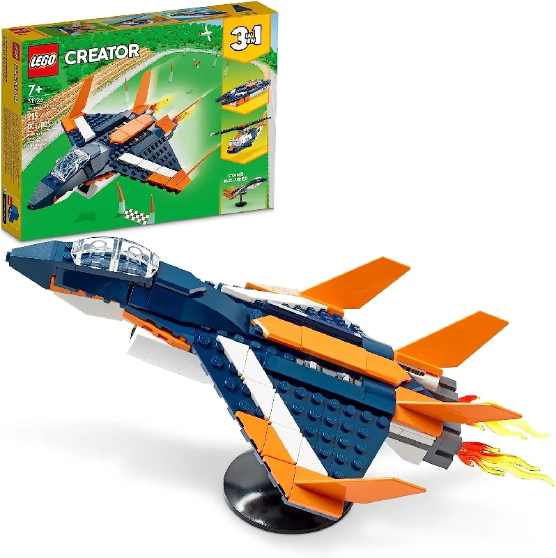 Encouraging resourcefulness LEGO31126 Creator 3 in 1 Supersonic Jet Plane Toy LEGO