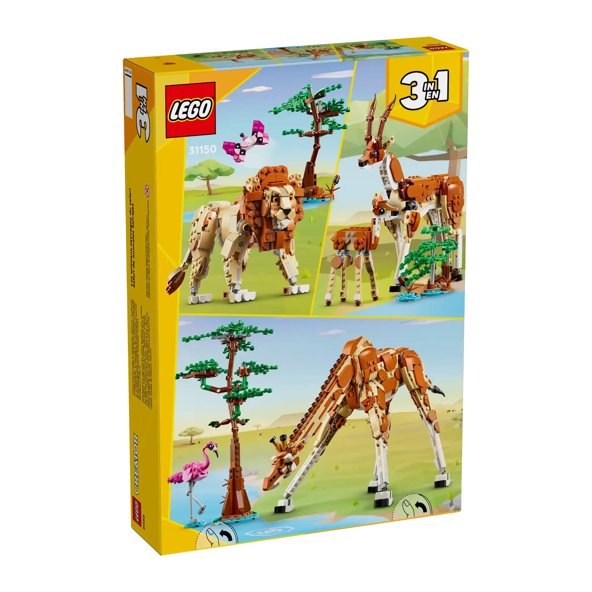 Beautifully crafted LEGO sculpturesLEGO CREATOR 31150 Wild Safari Animals