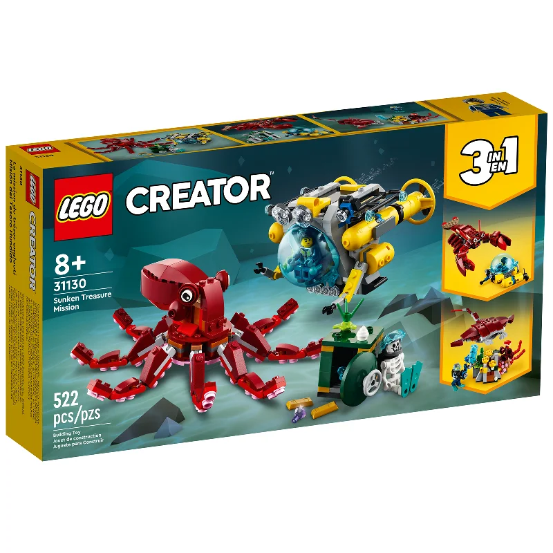 Enhancing problem-solving skills LEGOLEGO® Creator Sunken Treasure Mission Building Set 31130 Enhancing problem-solving skills LEGOLEGO® Creator Sunken Treasure Mission Building Set 31130