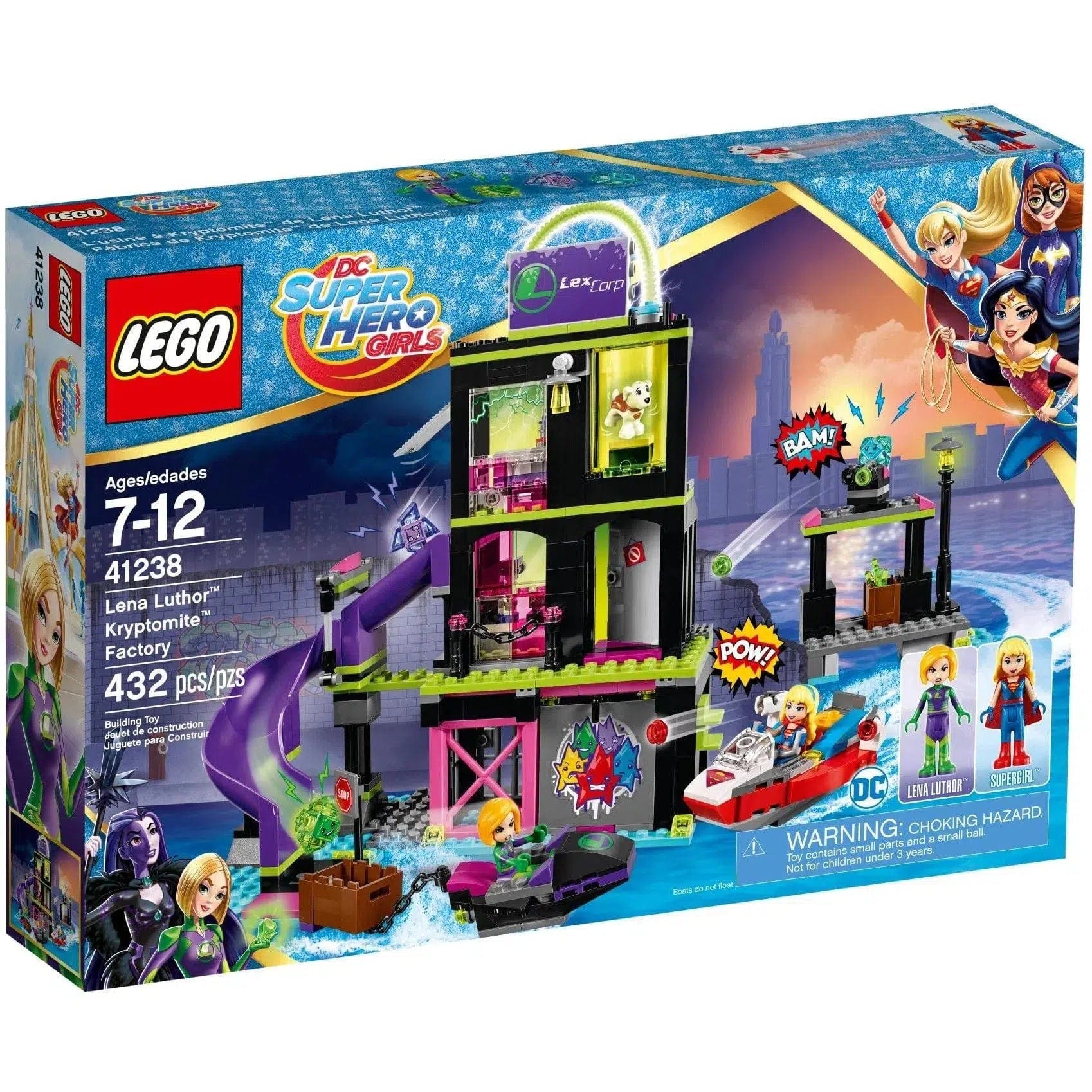 Offering interactive play LEGOLEGO [DC Super Hero Girls] - Lena Luthor Kryptomite Factory (41238)