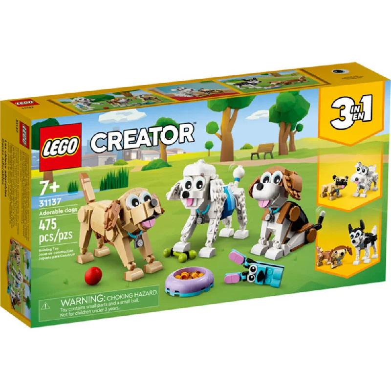 Consistently high-quality LEGO productsLEGO® LEGO Creator Adorable Dogs 475 Piece Building Set (31137) Consistently high-quality LEGO productsLEGO® LEGO Creator Adorable Dogs 475 Piece Building Set (31137)