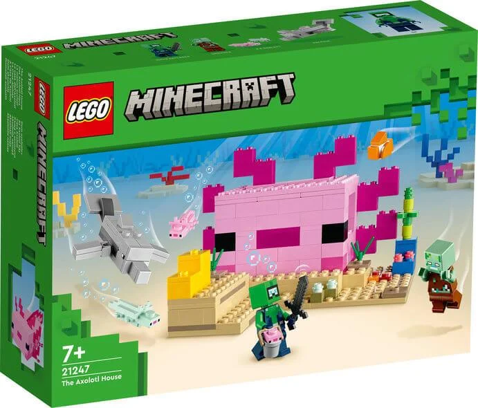 Offering endless possibilities LEGOLego Minecraft 21247 The Axolotl House