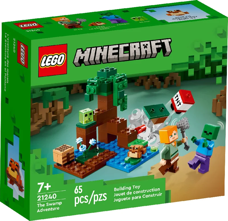 Encouraging hand-eye coordination LEGOLego Minecraft The Swamp Adventure 21240 Building Set