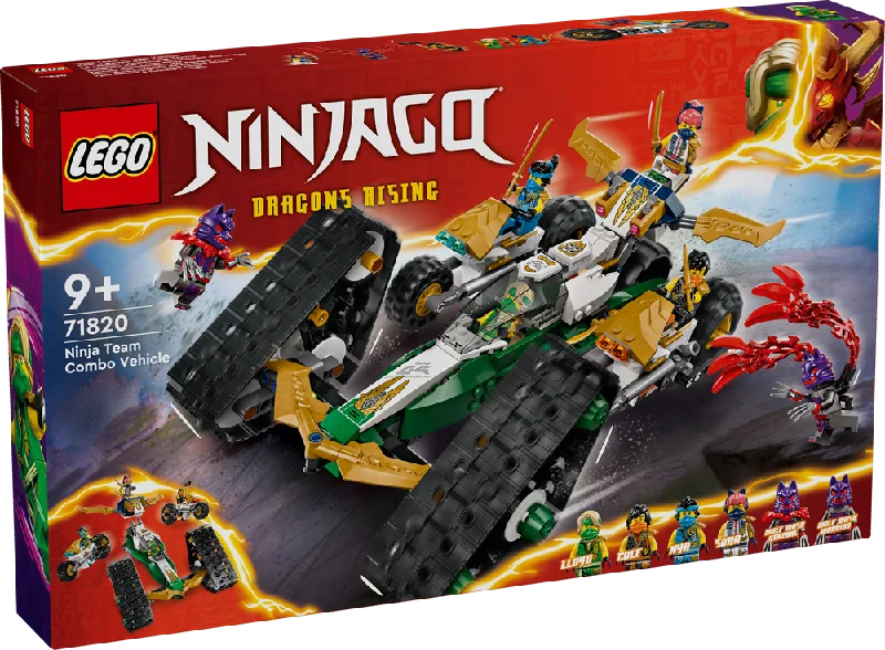 Intricately designed LEGOLEGO Ninjago Ninja Team Combo Vehicle 71820