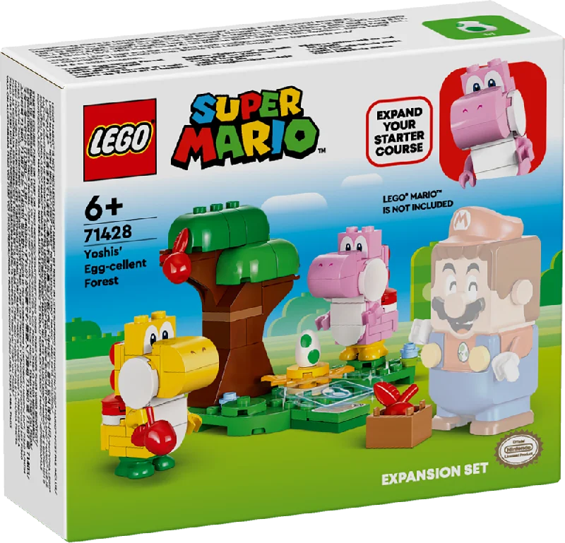 Finely detailed LEGO structuresLEGO Super Mario Yoshis' Egg-cellent Forest Expansion Set 71428