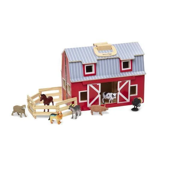 Melissa & Doug 13700 Wooden Fold & Go Barn