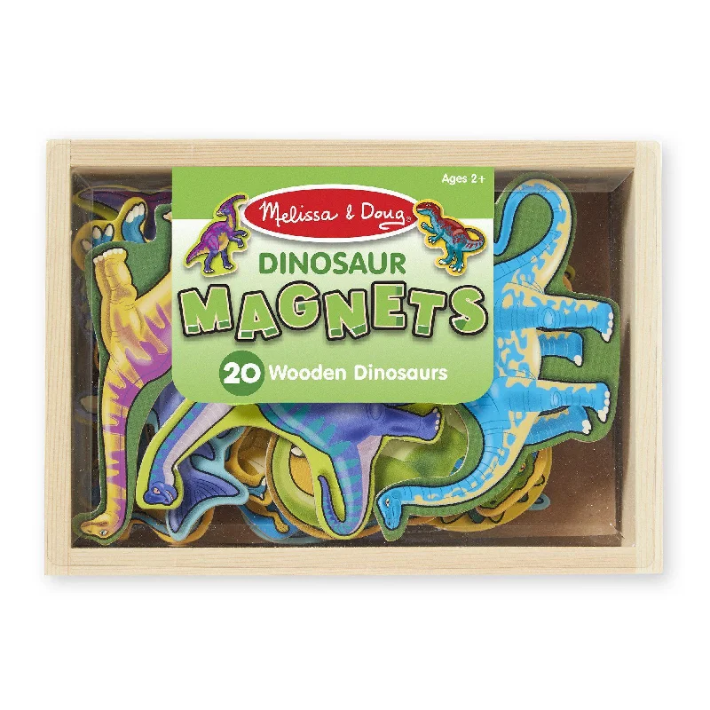 Melissa & Doug 20 Dinosaur Wooden Magnets