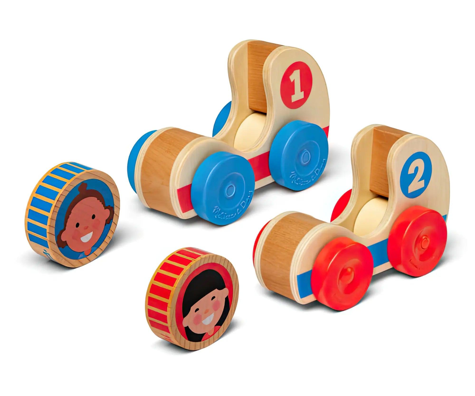 Melissa & Doug 30737 GO Tots Wooden Race Cars