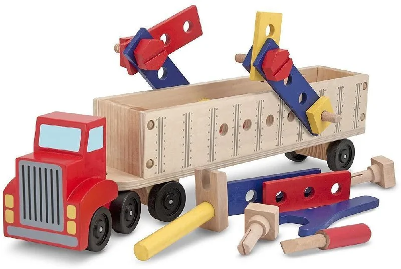 Melissa & Doug 12758 Big Rig Truck Wooden Building Set