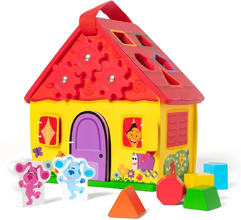 Melissa & Doug Blues Clues & You Wooden Take-Along House