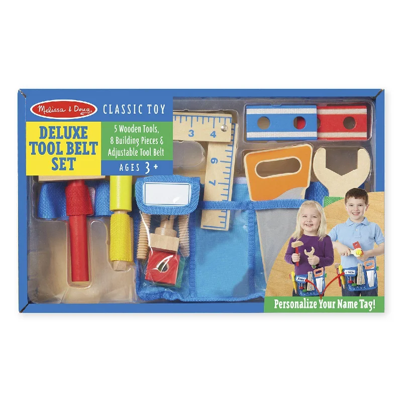 Melissa & Doug 15174 Deluxe Wooden Tool Belt Set