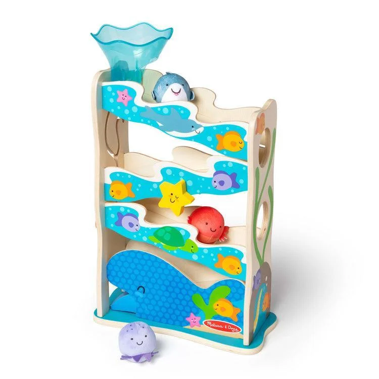 Melissa & Doug Rollables Wooden Ocean Slide