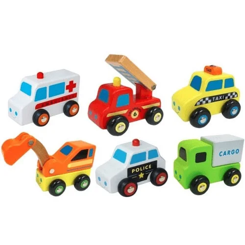 Mini Vehicle Set - 6pcs