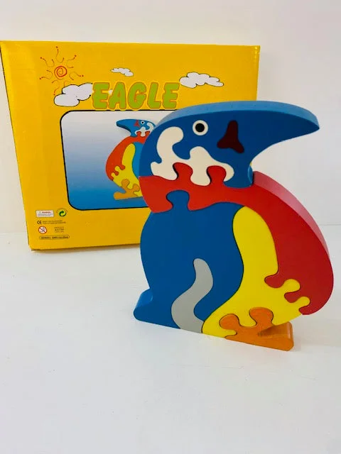 Penguin Puzzle Wood