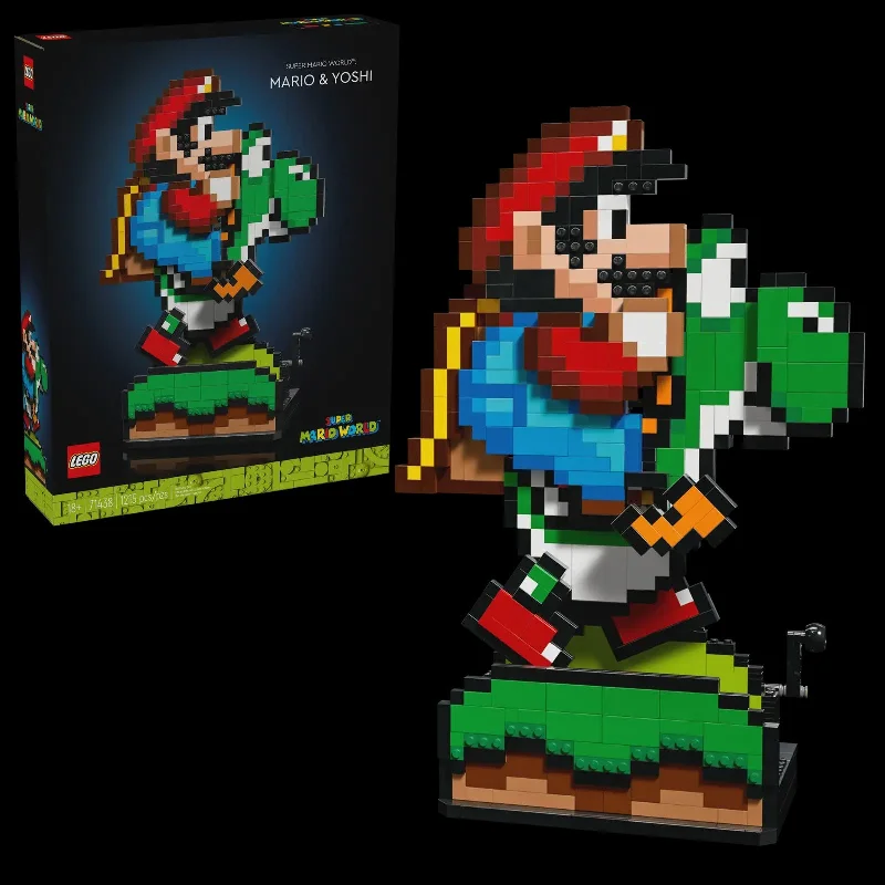 Beautifully crafted LEGO sculpturesSuper Mario World Mario & Yoshi