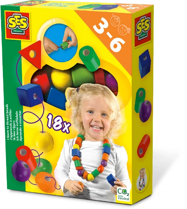enchanting wooden toys that spark imagination                   Threading Beads Set