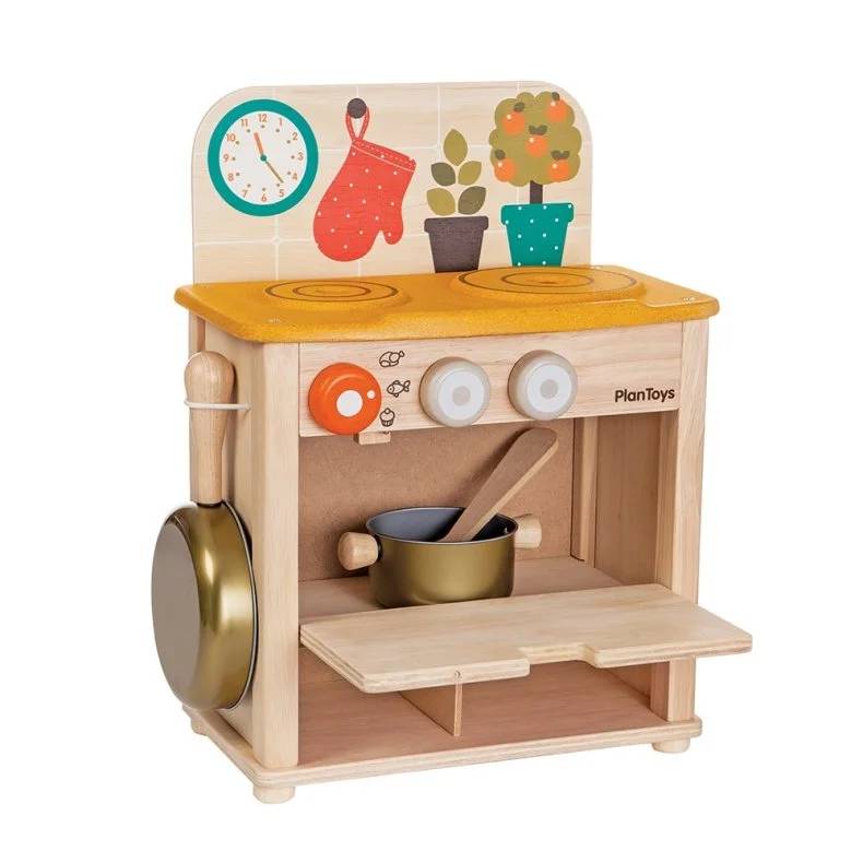 Viga Mini Kitchen- Wooden Set Red