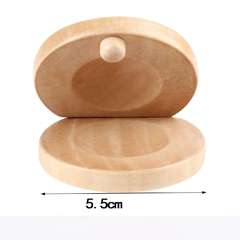 Wooden Natural Castanet