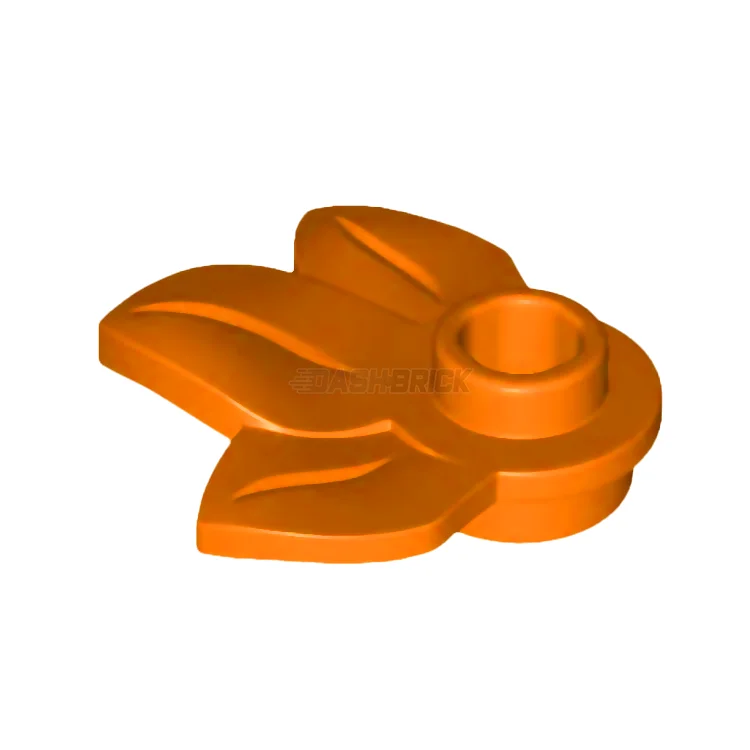 Promoting social skills LEGO playLEGO Plant Plate, Round 1 x 1 with 3 Leaves, Orange [32607] 6253884