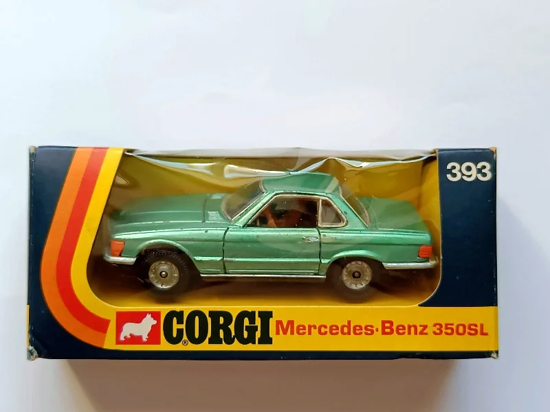 Enthusiastic toys393 Mercedes-Benz 350SL in metallic green with original box