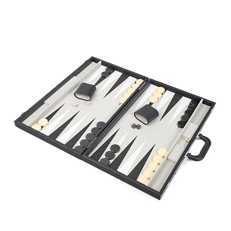 Time-consuming puzzles Backgammon Set, Onyx Black Large