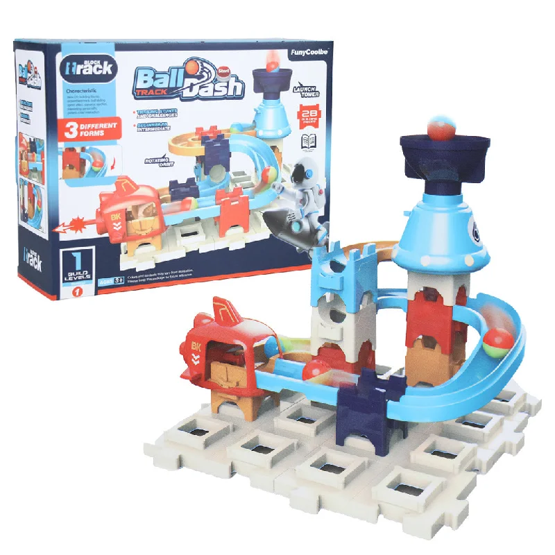 Logical puzzles Ball Dash Space Theme 28pc Game Playset