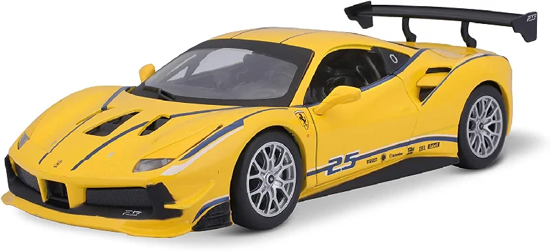 Bburago 1:24 Ferrari R & P W/O Stand Ferrari 488 Gtb - Yellow