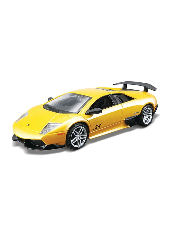 Bburago 1:32 Plus Lamborghini Murcielago Lp670-4 Sv Car - Yellow