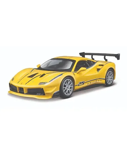 Durable toysBburago Ferrari 488 Challenge Die-cast Metal Model Car - Yellow