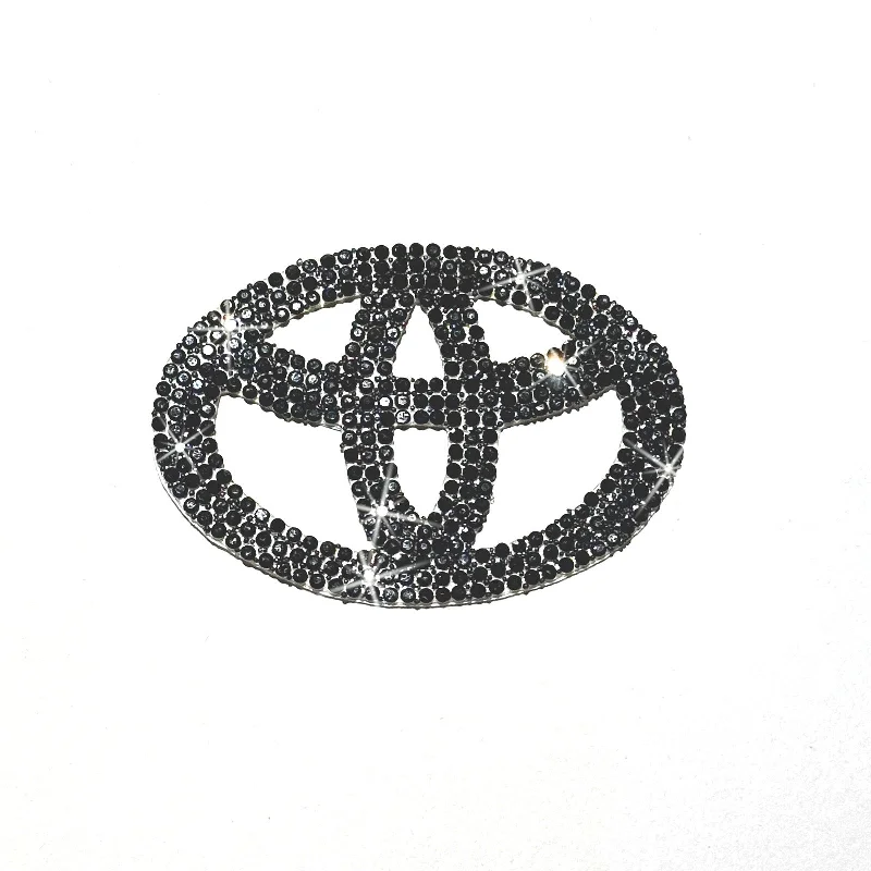 Black Bling Rhinestones Toyota Decal