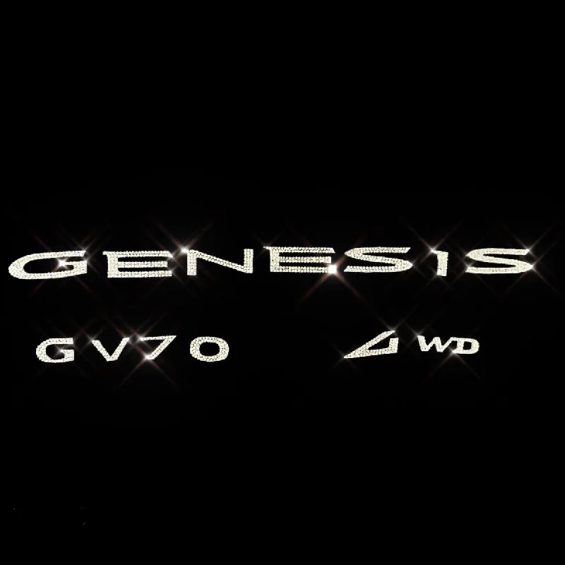 Bling Genesis Decal Emblem Decal Rhinestone Bedazzled