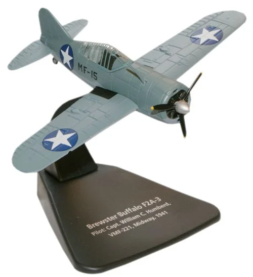 Durable toysOxford Diecast Brewster Buffalo F2A-3 1:72 Scale Model Aircraft