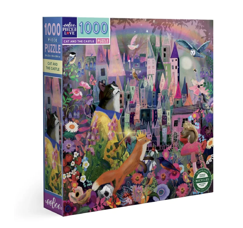 Cat and the Castle 1000 Piece Puzzle