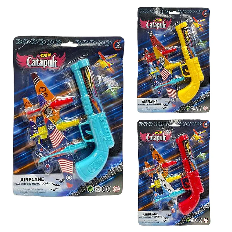 Engaging puzzlesCatapult Gun With Airplane Darts