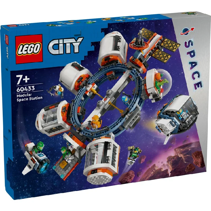 Reflecting popular cultures LEGO themesCITY MODULAR SPACE STATION - 60433