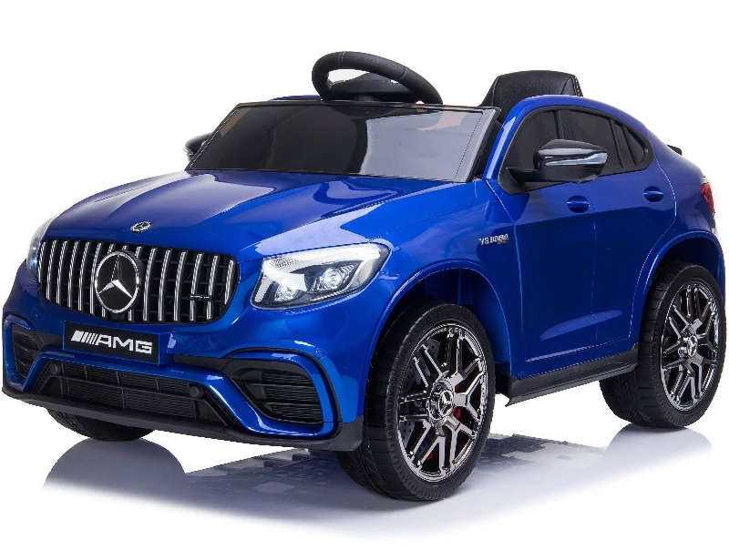 Realistic toy carsMercedes GLC 63S AMG Ride On Car coupe 12V with LEATHER seat, EVA tyres and MP4 - Metallic Blue Realistic toy carsMercedes GLC 63S AMG Ride On Car coupe 12V with LEATHER seat, EVA tyres and MP4 - Metallic Blue